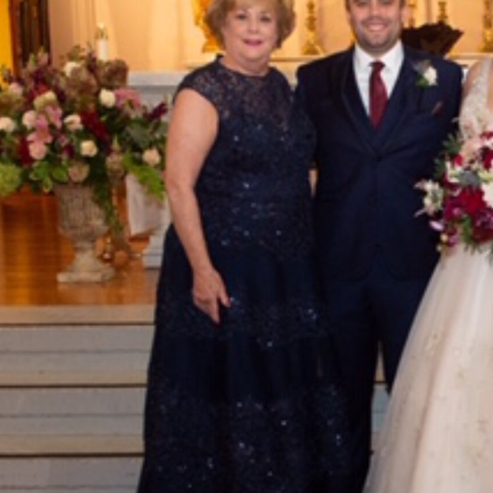 Teri Jon Gorgeous Navy Gown 18
